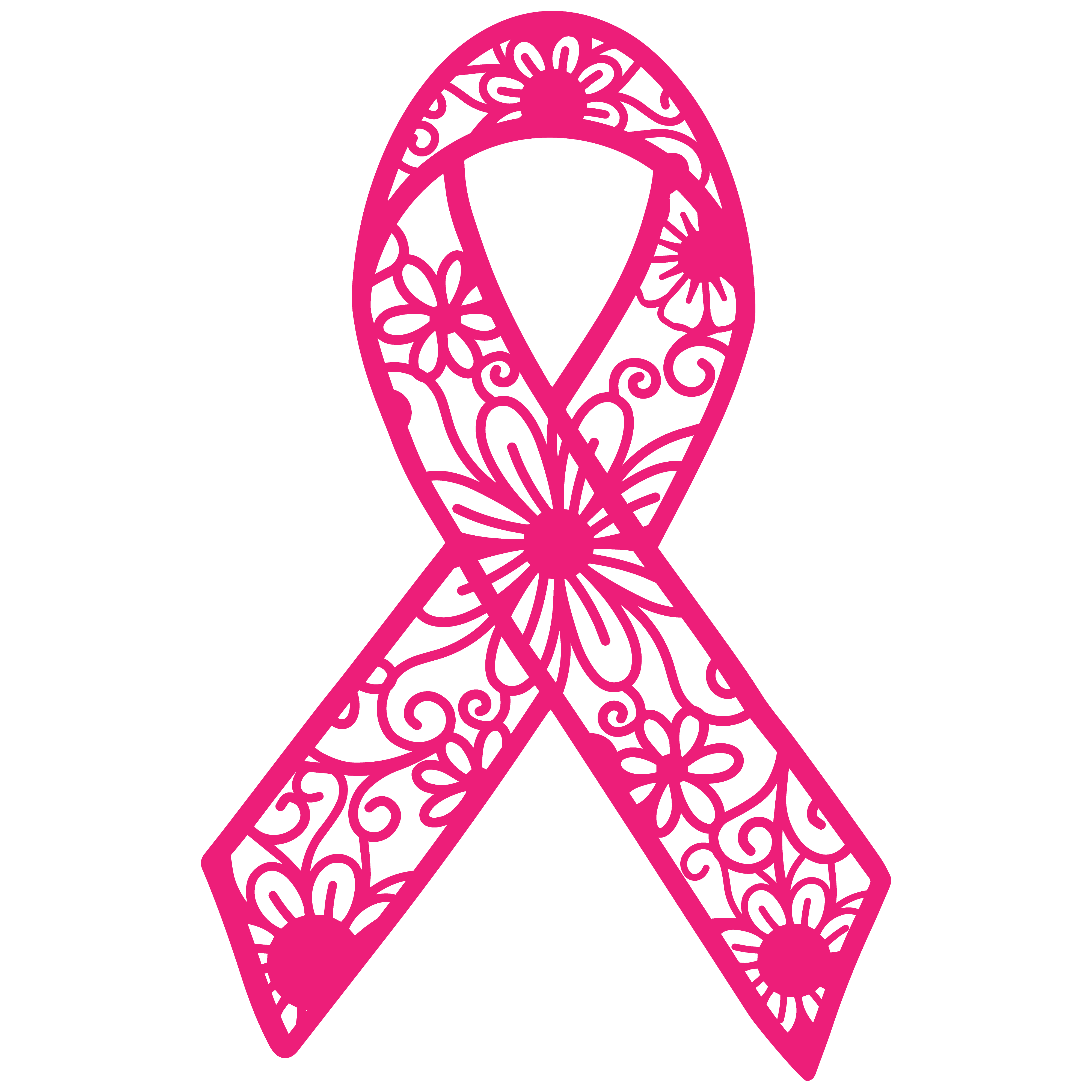 Cancer Ribbon Decal – Custom and Cultured
